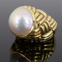 Gold & Pearl Cocktail Estate Ring - Sold for $2,048 on 11-15-2025 (Lot 301).jpg